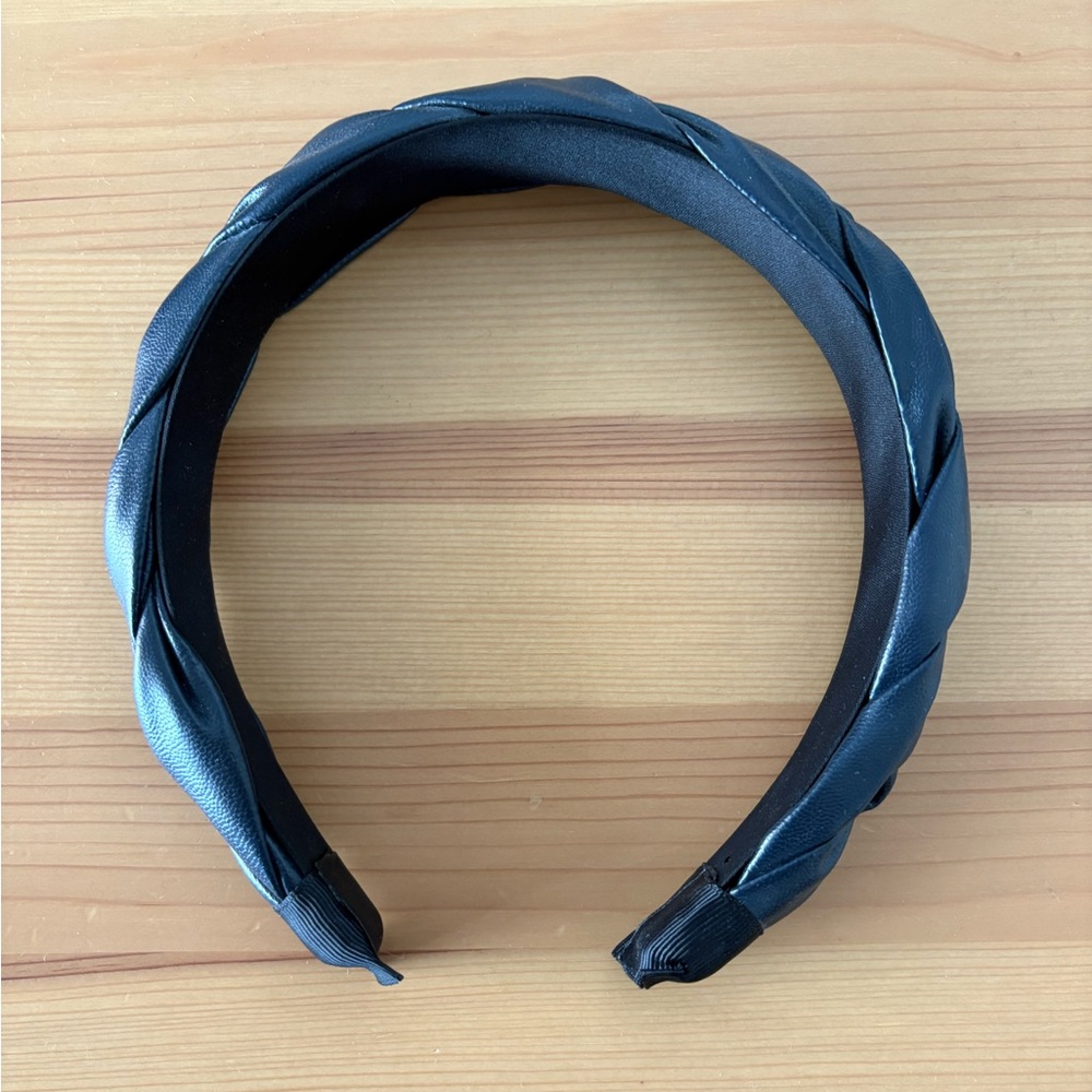 Elegant Navy Blue Braided Headband
